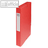 Exacompta Archivbox, DIN A4, R?ckenbreite 40 mm, Karton, rot, 50405E