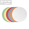 Moderatorenkarten Kreis ? 14cm, selbstklebend, sortiert, 300 St., UMZS1499