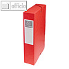 Exacompta Archivbox, DIN A4, R?ckenbreite 60 mm, Karton, rot, 50605E