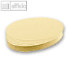 Franken Moderatorenkarten, oval, 190 x 110 mm, gelb, 500 Stück, UMZ 1119 04
