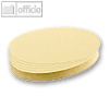 Franken Moderatorenkarten, oval, 190 x 110 mm, gelb, 500 St?ck, UMZ 1119 04