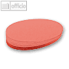 Franken Moderatorenkarten, oval, 190 x 110 mm, rot, 500 St?ck, UMZ 1119 07