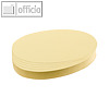 Franken Moderatorenkarten, Kreis, ? 9.5 cm, gelb, 500 St?ck, UMZ 10 04