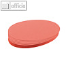 Franken Moderatorenkarten, Kreis, ? 9.5 cm, rot, 500 St?ck, UMZ 10 07