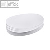 Franken Moderatorenkarten, Kreis, ? 9.5 cm, wei?, 500 St?ck, UMZ 10 09