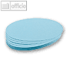 Franken Moderatorenkarten, oval, 190 x 110 mm, blau, 500 Stück, UMZ 1119 18