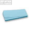Franken Moderationskarten Rechteck, 205 x 95 mm, blau, 500 Stück, UMZ 1020 18