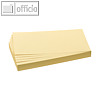 Franken Moderationskarten Rechteck, 205 x 95 mm, gelb, 500 Stück, UMZ 1020 04