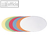 Moderatorenkarten oval, 190 x 110 mm, selbstklebend, sortiert, 300 St.