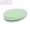 Franken Moderatorenkarten, oval, 190 x 110 mm, grün, 500 Stück, UMZ 1119 19