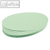 Franken Moderatorenkarten, oval, 190 x 110 mm, gr?n, 500 St?ck, UMZ 1119 19