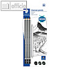 Kohlestift-Set Mars Lumograph charcoal, 3 Stifte + Pinsel, Mine: 4.5 mm, grau