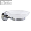 Tesa Seifenhalter SMOOZ, satiniertes Glas, inkl. Klebel?sung, 40324-00000-00