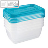 Frischhaltedose fredo fresh, 0.5 Liter, 105 x 155 x 60 mm, PP, transparent/blau,