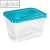 Frischhaltedose fredo fresh, 2 Liter, 155 x 205 x 105 mm, PP, transparent/blau, 