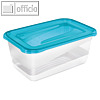 Frischhaltedose fredo fresh, 4.3 Liter, 190 x 290 x 120 mm, PP, transparent/blau