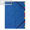 Pagna Ordnungsmappe "EASY", DIN A4, Karton, 12 Fächer, blau, 2413102