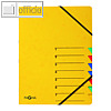 Pagna Ordnungsmappe "EASY", DIN A4, Karton, 7 Fächer, gelb, 24061-05