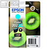 Epson Tintenpatrone Nr. 202XL, ca. 650 Seiten, 8 ml, cyan, C13T02H24010