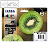 Epson Tintenpatrone Nr. 202XL Multipack, 5-farbig (Bk/PgBk/C/M/Y), C13T02G74010