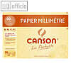 Canson Millimeterpapier DIN A4, 70-75 g/qm, transparent, 12 Blatt, C200017155
