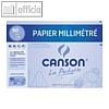 Canson Millimeterpapier DIN A4, 90 g/qm, dunkelbraun, 12 Blatt, C200067115