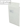 Faltentasche C4, Fenster, Falte 20 mm, 54 g/qm, haftklebend, Tyvek, weiß, 100St.