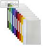 FolderSys Schnellhefter A4, PP, transparent sortiert, VE 40 Stück, 11001-94-010