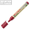 Boardmarker aus recyceltem Material, Rundspitze: 1.5-3 mm, nachf?llbar, rot