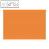 officio Karteikarten DIN A4, liniert, blaue Kopflinie, orange, 100 St?ck