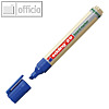 Boardmarker aus recyceltem Material, Keilspitze: 1.5-5 mm, nachf?llbar, blau