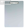 MAUL Schreibplatte mit B?gelklemme, DIN A4, Aluminium, silber, 2352808