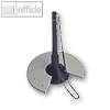 Helit Kugelschreiber-Ständer, schwarz/lichtgrau, 100 x 100 x 155 mm, H63590.98