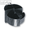 Helit Multik?cher, 4 F?cher, ? 140 x H 100 mm, schwarz, H6390695