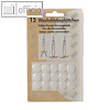 Wachsklebepl?ttchen zur Kerzenfixierung, ? 15 mm, Paraffin, wei?, 375 St?ck