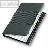 Visitenkartenringbuch DIN A5, f?r 72 Karten, 4-Ringe ? 15 mm, grau, 4155590