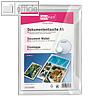 Dokumententasche CRYSTAL, DIN A5, ca. 100 Blatt, PP, transparent, 10 St?ck