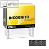 Datenschutzstempel Incognito Printer, Druck: verdeckendes Muster, gelb/schwarz