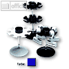 Wedo Stempeltr?ger, rund 6-fach, 1 Etage, blau, 064 603