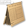 H?ngehefter UniReg easyorga, 4 mehrfach kfm. Heftung, chamois, 5 St., 10843860