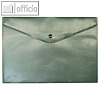 Dokumententaschen DIN A5 quer, Druckknopf, PP, gr?n-opak, 100 St., 40112-50