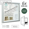 Au?enschaukasten 75 x 75 x 3 cm, 6x A4, einfl?gelig, moosgr?n, 405002-6005