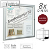 Au?enschaukasten 98 x 83 x 3 cm, 8xA4, einfl?gelig, purpurrot, 405060-3004
