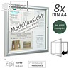 officio Au?enschaukasten 98 x 83 x 3 cm, 8xA4, einfl?gelig, moosgr?n,405060-6005