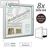 Au?enschaukasten 98 x 83 x 3 cm, 8xA4, einfl?gelig, schokoladenbraun
