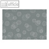 Geschenkpapier "Scribbled Circles grau", 700 mm x 2 m, 57 g/qm, auf Rolle