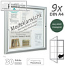 Au?enschaukasten 75 x 105 x 3 cm, 9x A4, einfl?gelig, moosgr?n, 405003-6005