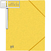 Oxford Eckspannermappe Top File+, DIN A4, Karton 390g/qm, gelb, 400114354