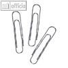 officio Aktenklammern, gewellt, verzinkt, 77 mm, 100er Pack, 122725