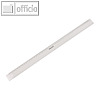 officio Lineal Kunststoff, mit Tuschekante, klar transparent, 50 cm, 1826